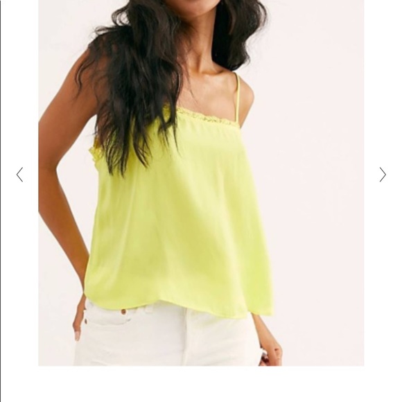 Free People electric lemon cami, new with tags - Picture 2 of 2